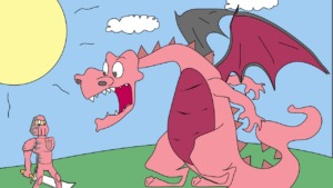 The pink dragon