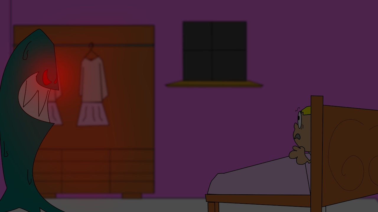 The fearful girl