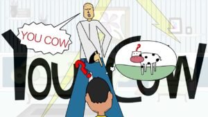 The crazy cow